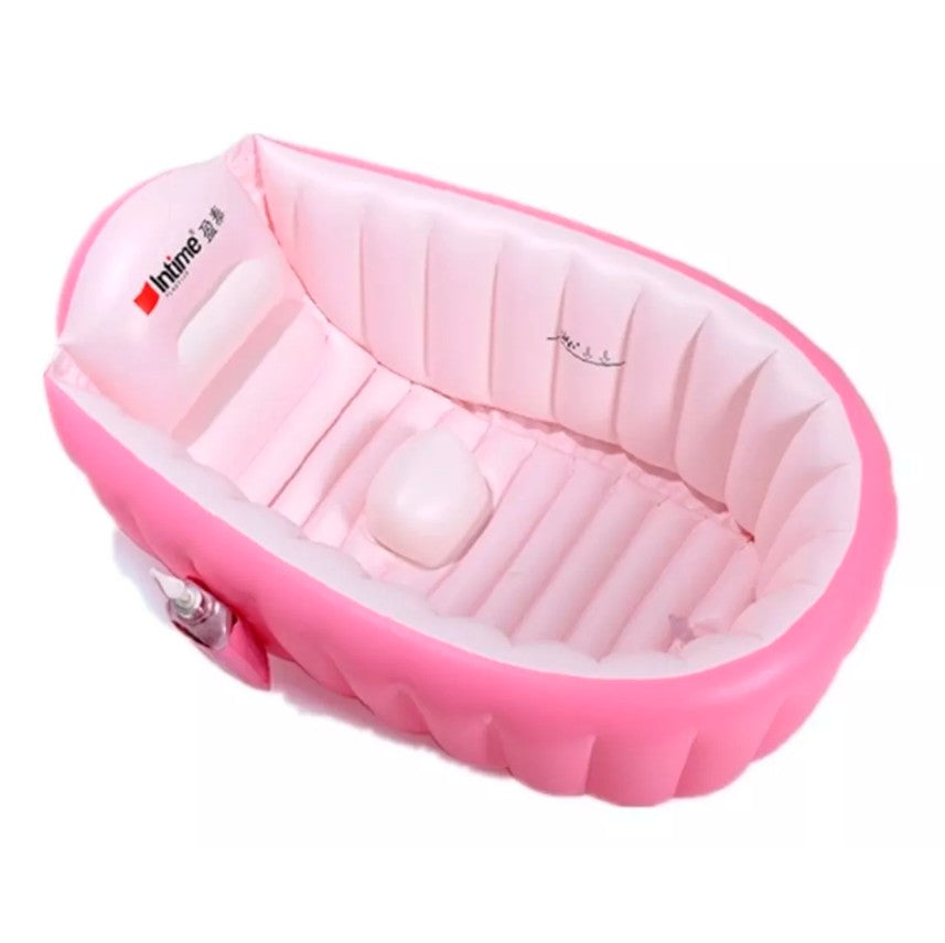 BAÑERA INFLABLE PARA BEBE COLOR ROSA